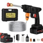 Anubhav Janni High Pressure Washer Gun (double Battery) Double Battery Cordless Portable Wireless Water for Car Wash and Bike Cleaning with Adjustable Nozzle Hose (Pack Of 1 Pcs)