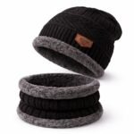Anubhav Janni Woolen Cap With Muffler Wool Beanie Set for Men Women Soft Winter Scarf Warm Unisex Scarf Gym Casual Outdoor Use Mens Women Mens With Neck Sports Winters Women (Pack Of 1 Pcs)