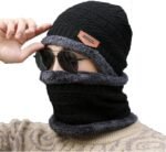 Anubhav Janni Woolen Cap With Muffler Wool Beanie Set for Men Women Soft Winter Scarf Warm Unisex Scarf Gym Casual Outdoor Use Mens Women Mens With Neck Sports Winters Women (Pack Of 1 Pcs) - Image 2