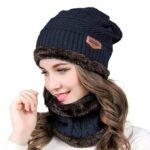 Anubhav Janni Woolen Cap With Muffler Wool Beanie Set for Men Women Soft Winter Scarf Warm Unisex Scarf Gym Casual Outdoor Use Mens Women Mens With Neck Sports Winters Women (Pack Of 1 Pcs) - Image 5