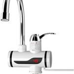 Anubhav Janni Electric Water Heater Faucet Hot And Cold Geyser Fast Heating Tap With LED Digital Temperature Display ABS Body Shock Proof Saving Tankless For Kitchen Bathroom (Pack Of 1 Pcs)