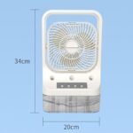 Anubhav Janni New 3 In 1 Air Conditioner Fan Cooler Portable Cooling Usb Rechargeable Head Adjustable Water Cooled Conditioning Tank Low Noise Fans Mini USB ( pack of ) - Image 2