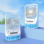 Anubhav Janni New 3 In 1 Air Conditioner Fan Cooler Portable Cooling Usb Rechargeable Head Adjustable Water Cooled Conditioning Tank Low Noise Fans Mini USB ( pack of ) - Image 3