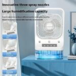 Anubhav Janni New 3 In 1 Air Conditioner Fan Cooler Portable Cooling Usb Rechargeable Head Adjustable Water Cooled Conditioning Tank Low Noise Fans Mini USB ( pack of ) - Image 9