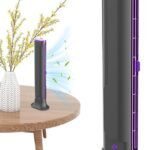 Anubhav Janni Rechargeable Bladeless Tower Fan Oscillating with Remote and 12H Timer Portable Standing LED Display Quiet Cooling Fans for Home Bedroom Office ( pack of 1 )