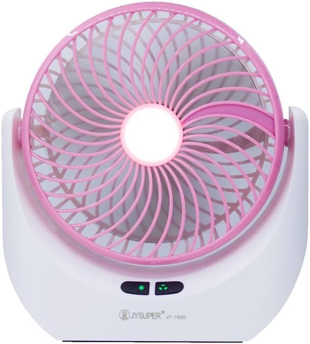 Anubhav Janni Rechargeable Table Fan With Light Desk Portable USB Battery Powered Quiet Personal 3 Speed for Home Office Travel Powerful with LED 4 ( pack of 1 ) Anubhav Janni Rechargeable Table Fan With Light Desk Portable USB Battery Powered Quiet Personal 3 Speed for Home Office Travel Powerful with LED 4 ( pack of 1 ) - Image 1
