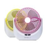 Anubhav Janni Rechargeable Table Fan With Light Desk Portable USB Battery Powered Quiet Personal 3 Speed for Home Office Travel Powerful with LED 4 ( pack of 1 ) - Image 3