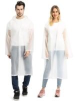 Anubhav Janni EVA Waterproof Unisex Rain Coat Hooded Full Sleeves Outdoor Men Women Boys Girls Rainwear Poncho Raincoat for Camping Hiking Travelling with Adjustable Hood  ( pack of 1 ) - Image 4