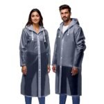 Anubhav Janni EVA Waterproof Unisex Rain Coat Hooded Full Sleeves Outdoor Men Women Boys Girls Rainwear Poncho Raincoat for Camping Hiking Travelling with Adjustable Hood  ( pack of 1 ) - Image 9
