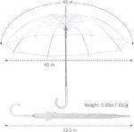 Anubhav Janni Transparent Umbrella Windproof Automatic Golf Umbrella for Outdoor Weddings or Events Men and Women Transparent Durable Wind-Resistant maximum coverage umbrella (pack of 1) - Image 9