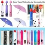 Anubhav Janni Rose umbrella lightweight waterproof protection folding creative flower case3 fold with Auto Open and Close Umbrella Large Umberalla for Man And Women Flower ( pack of 1 ) - Image 7