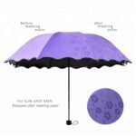 Anubhav Janni Magic Umbrella fold Portable Folding Windproof for Women Umberallas Rain Big Size Men Wind and Rain-black Light And Beautiful Travel Water Contact Gets ( pack of 1 ) - Image 4