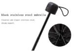 Anubhav Janni Magic Umbrella fold Portable Folding Windproof for Women Umberallas Rain Big Size Men Wind and Rain-black Light And Beautiful Travel Water Contact Gets ( pack of 1 ) - Image 5