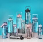 Anubhav Janni Transparent Bottle Water With Motivational Time Marker Leakproof Durable Sipper bottle For Office School Gym Plastic Of With For Office Gym Markers Bottles Fitness (Set Of 3) - Image 3