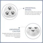 Anubhav Janni 360°Swivel Universal Wheel Self Adhesive Mini Caster Wheels Rotation For Storage Box Furniture Kitchen Appliances DIY Moving Table Heavy Duty Sticky Bottom (Pack Of 4 Pcs) - Image 4