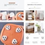 Anubhav Janni 360°Swivel Universal Wheel Self Adhesive Mini Caster Wheels Rotation For Storage Box Furniture Kitchen Appliances DIY Moving Table Heavy Duty Sticky Bottom (Pack Of 4 Pcs) - Image 5
