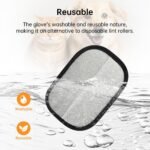 Anubhav Janni Pet Hair Removal Gloves Glove For Cats Dogs Newly Upgraded Five-Finger Electrostatic Gloves Reusable Remover Tool Clothing Couch Carpet Cat Grooming Remover (Pack Of 1 Pcs) - Image 8