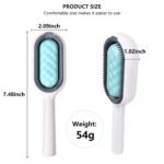Anubhav Janni 3 In 1 Multifunction Pet Cleaning Comb in Hair Removal Disposable Wipes Sticker Brushing Tool Grooming Gently Dogs Cats Massage Bath Gentle Short Long Fur Cats (Pack Of 1 Pcs) - Image 2