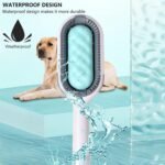 Anubhav Janni 3 In 1 Multifunction Pet Cleaning Comb in Hair Removal Disposable Wipes Sticker Brushing Tool Grooming Gently Dogs Cats Massage Bath Gentle Short Long Fur Cats (Pack Of 1 Pcs) - Image 5