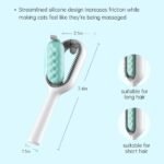 Anubhav Janni 3 In 1 Multifunction Pet Cleaning Comb in Hair Removal Disposable Wipes Sticker Brushing Tool Grooming Gently Dogs Cats Massage Bath Gentle Short Long Fur Cats (Pack Of 1 Pcs) - Image 8