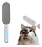 Anubhav Janni 4 In 1 Pet Hair Remover Brush Pet Hair Remover Lint Brush with Self Cleaning Base In Sided Self Cleaning Base Reusable for Clothes Double Sided Fur Cleaner Dog Cat (Pack Of 1 Pcs)