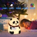 Anubhav Janni Panda Night Lamp Light For Kids Cute Baby Girl Squishy Nursery Nightlight Room Decor Gifts Boys Girls Rechargeable Silicone Kids Gift Toddlers Teens Valentines Day (Pack Of 1 Pcs) - Image 4