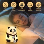 Anubhav Janni Panda Night Lamp Light For Kids Cute Baby Girl Squishy Nursery Nightlight Room Decor Gifts Boys Girls Rechargeable Silicone Kids Gift Toddlers Teens Valentines Day (Pack Of 1 Pcs) - Image 6