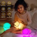 Anubhav Janni Astronut Silicone Night Light USB Rechargeable Cute Gifts Astronaut Nursery Light Soft Silicon Office Desk Study Table Decorative Bedside Kids Room Touch Girls Boys (Pack Of 1 Pcs) - Image 7