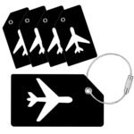 Anubhav Janni Silicone Luggage Tag For Suitcases With Stainless Loop Tsa Approved Privacy Protection Travel Essentials Bag Tags Mixed Color Labels Baggage Handbag Suitcase Tags (Pack Of 1 Pcs)