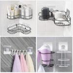 Anubhav Janni V Shape Heavy-Duty Adhesive Wall Hooks Wall-Mounted Super Strong PVC Hook Multi-Surface for Hanging Bathroom Self Corner Shelves Without Drilling Heavy ( pack of 20 ) - Image 6