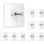 Anubhav Janni Frame Hook Sticker Self Adhesive Hooks for Secure Wall Hanging Versatile Nail Photo Frames Clocks and More Transparent Heavy-Duty No-Drill Solution Heavy Items ( pack of 20 )
