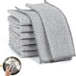 Anubhav Janni Scrubbing Pad Wire - Stainless Steel Scrubber Non-Scratch Dishcloth Multifunctional Dishwashing Sponge Easy Reusable Cleaning Supplies for Kitchen Sinks Pots ( pack of 20 ) - Image 6