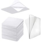 Anubhav Janni Double Side Heavy Duty Square Sticker Strong Adhesive for Multi-Purpose Use Ideal Home Office and Outdoor Projects side square sticker Waterproof Oil-Proof Wall Hook ( pack of 10 )