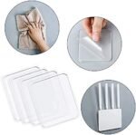 Anubhav Janni Double Side Heavy Duty Square Sticker Strong Adhesive for Multi-Purpose Use Ideal Home Office and Outdoor Projects side square sticker Waterproof Oil-Proof Wall Hook ( pack of 10 ) - Image 9