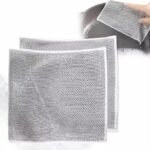 Anubhav Janni Double Layer Multipurpose Scrubbing Steel Wire Dishwashing Cloths Scrub Pad Stainless Scrubber Anti-Scratch for Cleaning Dishes Sinks Pots Pans Replace Kitchen ( pack of 10 )