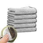 Anubhav Janni Double Layer Multipurpose Scrubbing Steel Wire Dishwashing Cloths Scrub Pad Stainless Scrubber Anti-Scratch for Cleaning Dishes Sinks Pots Pans Replace Kitchen ( pack of 10 ) - Image 2