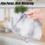 Anubhav Janni Double Layer Multipurpose Scrubbing Steel Wire Dishwashing Cloths Scrub Pad Stainless Scrubber Anti-Scratch for Cleaning Dishes Sinks Pots Pans Replace Kitchen ( pack of 10 ) - Image 3