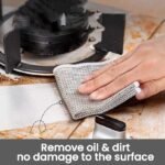 Anubhav Janni Double Layer Multipurpose Scrubbing Steel Wire Dishwashing Cloths Scrub Pad Stainless Scrubber Anti-Scratch for Cleaning Dishes Sinks Pots Pans Replace Kitchen ( pack of 10 ) - Image 7