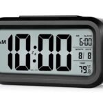 Anubhav Janni Alarm Clock Digital Black Digital Table Students Home Office Corporate Automatic Sensor Date Bedroom Living Room Home Decor Office Study Table Bedroom Loud Sound (Pack Of 1 Pcs)
