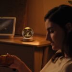 Anubhav Janni  Galaxy Ball Deer 3D Forest Crystal Night Light Kids Glass Lamp Wooden Base Fantasy Decoration Nightlight Bedroom Balls Lamps Ball Light Bedroom Home Office (Pack Of 1 Pcs) - Image 6
