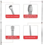 Anubhav Janni Earpick Set Ear Pick Earwax Removal Kit Storage Box Cleansing Tool Spiral Curette Wax Remover Cleaning Brush Cleaner Beauty Makeup Tools Safe Effective Hygiene(Set Of 6 Pcs) - Image 6