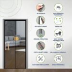 Anubhav Janni Magic Mesh Curtain Door Magnetic Hands Free Fly Mosquito Bug Insect Screen Hot Heavy Duty Full Frame Fits Size Net Loop Auto Closing Nets Curtain Reinforced Loop (Pack Of 1 Pcs) - Image 4