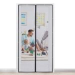 Anubhav Janni Magic Mesh Curtain Door Magnetic Hands Free Fly Mosquito Bug Insect Screen Hot Heavy Duty Full Frame Fits Size Net Loop Auto Closing Nets Curtain Reinforced Loop (Pack Of 1 Pcs) - Image 6