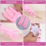 Anubhav Janni Without Cotton Hand Glows Rubber Dishwashing Gloves Reusable Waterproof Kitchen Cleaning For Women Men Large Free Size Household Latex For Dish Washing Laundry (1 Pair) - Image 5