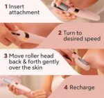 Anubhav Janni Pink Pedi Stalwart Callus Remover For Feet Dead Skin Pedicure Tools Callus Remover Hard Dead Skin Electric Foot Rechargeable Pedicure Tool Flawless Electronic (Pack Of 1 Pcs) - Image 3
