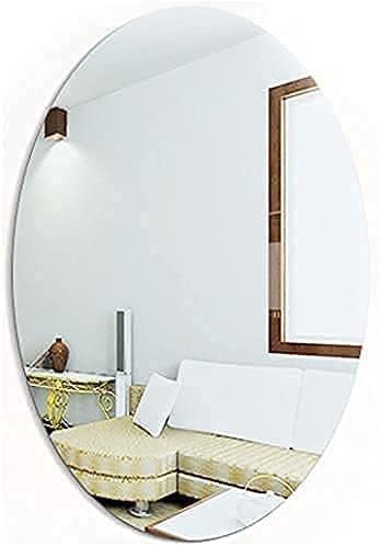 Anubhav Janni Ovel Shape Mirror Oval Adhesive Mirror Wall On Tiles Bathroom Bedroom Living Room Basin Stickers Sticker Both Side Acrylic Full Length On Bathroom Mirror Bathroom (Pack Of 2 Pcs) Anubhav Janni Ovel Shape Mirror Oval Adhesive Mirror Wall On Tiles Bathroom Bedroom Living Room Basin Stickers Sticker Both Side Acrylic Full Length On Bathroom Mirror Bathroom (Pack Of 2 Pcs) - Image 1