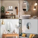Anubhav Janni Ovel Shape Mirror Oval Adhesive Mirror Wall On Tiles Bathroom Bedroom Living Room Basin Stickers Sticker Both Side Acrylic Full Length On Bathroom Mirror Bathroom (Pack Of 2 Pcs) - Image 4