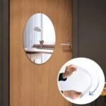 Anubhav Janni Ovel Shape Mirror Oval Adhesive Mirror Wall On Tiles Bathroom Bedroom Living Room Basin Stickers Sticker Both Side Acrylic Full Length On Bathroom Mirror Bathroom (Pack Of 2 Pcs) - Image 8