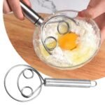 Anubhav Janni Mixing Tool Stainless Steel Dutch Dough Hand Mixer Artisan Blender For Bread Pastry Pizza Cake Flour Mixing Whisking Kneading Durable Time Saving Kitchen Home (Pack Of 2 Pcs) - Image 4