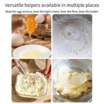 Anubhav Janni Mixing Tool Stainless Steel Dutch Dough Hand Mixer Artisan Blender For Bread Pastry Pizza Cake Flour Mixing Whisking Kneading Durable Time Saving Kitchen Home (Pack Of 2 Pcs) - Image 6